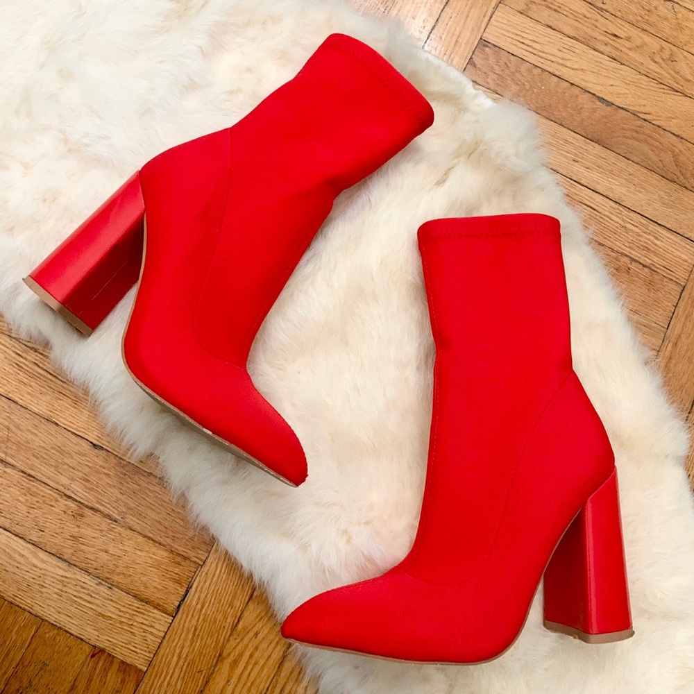 Simmi Shoe Red Booties